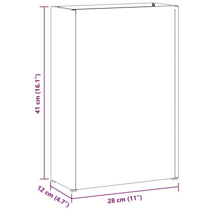 Стойка за чадър Антрацит 28 x 12 x 41 см Стомана