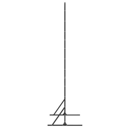 Екран за уединение Черно Стомана