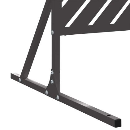 Екран за уединение Черно Стомана