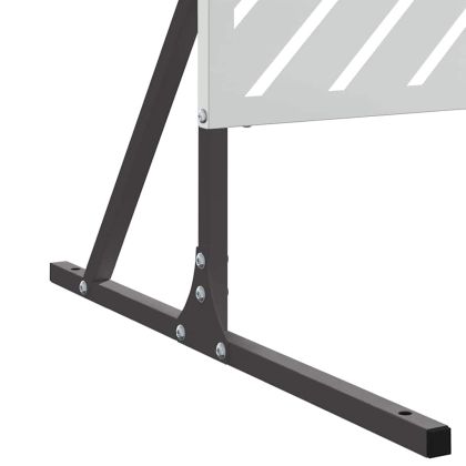 Екран за уединение Сив Стомана