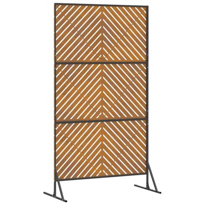 Екран за уединение Сив Стомана