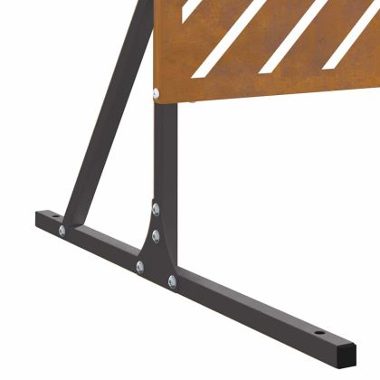 Екран за уединение Сив Стомана