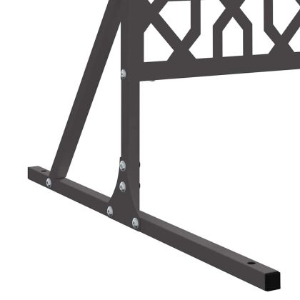 Екран за уединение Черно Стомана