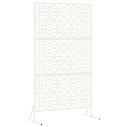 Екран за уединение Бяло Стомана