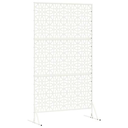 Екран за уединение Бяло Стомана