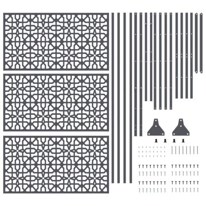 Екран за уединение Антрацит Стомана