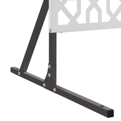 Екран за уединение Сив Стомана