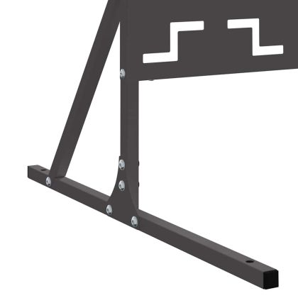 Екран за уединение Черно Стомана