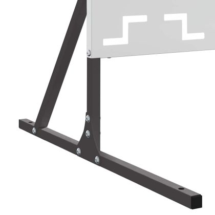 Екран за уединение Сив Стомана