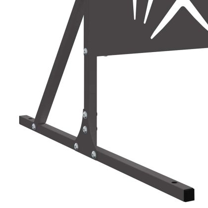 Екран за уединение Черно Стомана