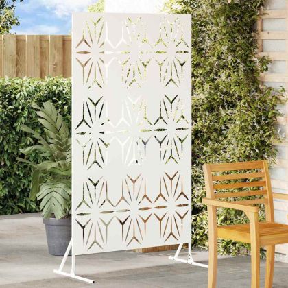 Екран за уединение Бяло Стомана