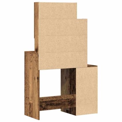 Тоалетка с врата Старо дърво 80 x 35 x 132 см Инженерно дърво