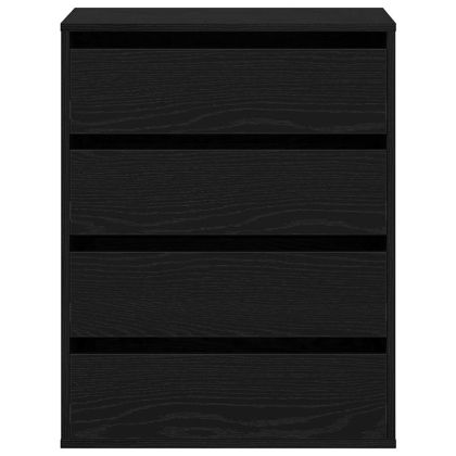 Чекмеджетен шкаф Друг Черно 60 x 41 x 76 см Инженерно дърво