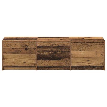 ТВ Единици Старо дърво 140 x 34 x 40 см Инженерно дърво