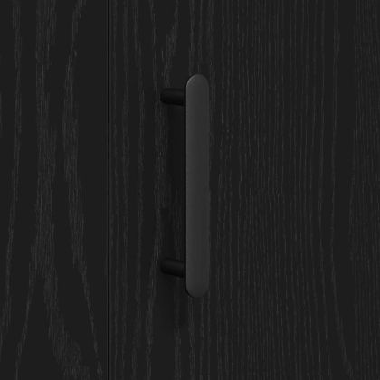 Служебен шкаф Черен дъб 90 x 34 x 80 см Инженерно дърво