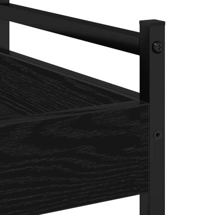 Кухненска количка Черен дъб 50 x 30 x 70 см Инженерно дърво
