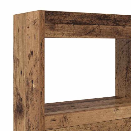 Облегалка за глава с рафт Старо дърво 120 x 17 x 102 cm