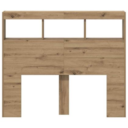 Облегалка за глава с рафт Дъб 120 x 17 x 102 cm Инженерно дърво