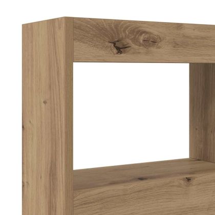 Облегалка за глава с рафт Дъб 120 x 17 x 102 cm Инженерно дърво