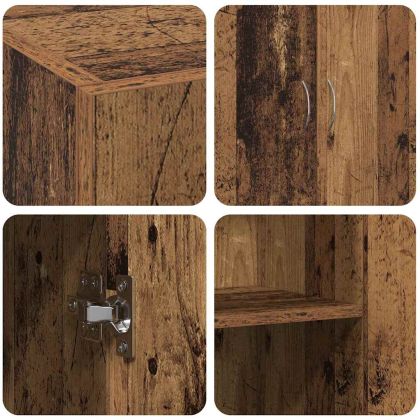 Офис шкаф с рафт Старо дърво 60 x 32 x 77.5 Инженерно дърво