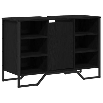 Шкаф за мивка в баня Черния дъб 91 x 35 x 60 см Инженерно дърво