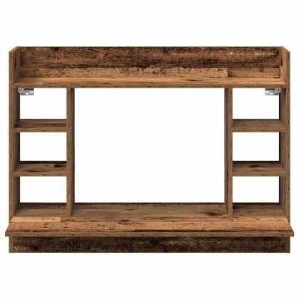Стенно бюро с рафт Старо дърво 105 x 48 x 75 см Инженерно дърво