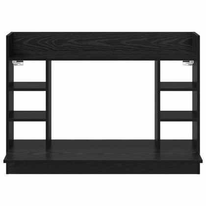 Стенно бюро с рафт Черен дъб 105 x 48 x 75 см Инженерно дърво