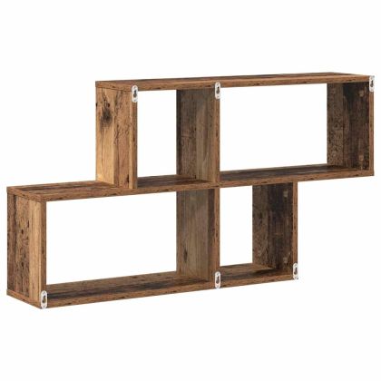 Стенен рафт с рафт Монтиране на стена Друг Кафяво Дърво