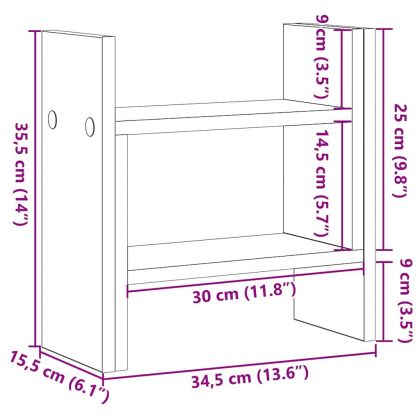 Организатор за бюро Черния дъб 34,5 x 15,5 x 35,5 cm
