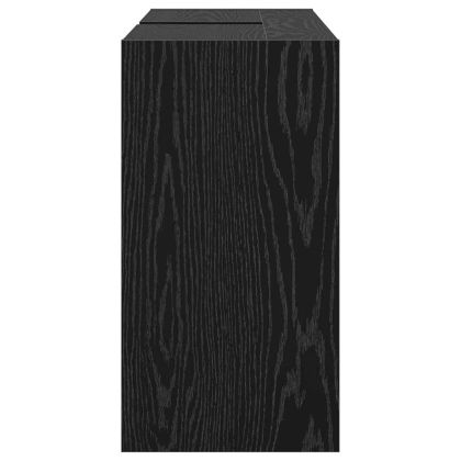 Шкаф за баня с рафт Черния дъб 90 x 29 x 55 см Инженерно дърво