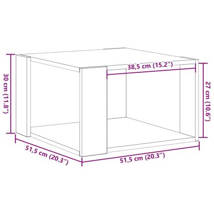 Масичка за кафе Черния дъб 51,5 x 51,5 x 30 см Инженерно дърво