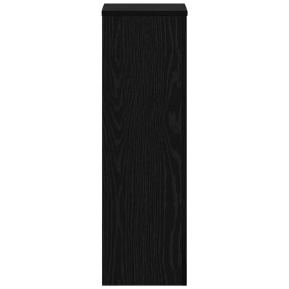 Стойка за растения 2 pcs Черния дъб 25 x 25 x 80 cm