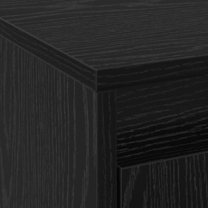 ТВ Единици Черно 139,5 x 34 x 50 см Инженерно дърво