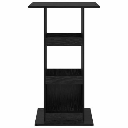 Бар маса с рафт Черния дъб 60 x 60 x 100 см Инженерно дърво