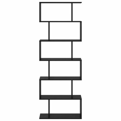 Шкаф за книги Черно 70 x 24 x 193.5 см Инженерно дърво