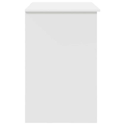 Бюро с чекмедже с рафт Бяло 90 x 49 x 75 см Инженерно дърво