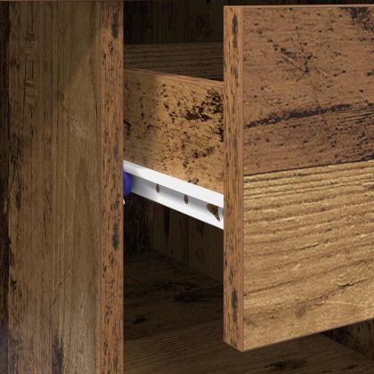 Бюро с чекмедже Старо дърво 90 x 49 x 75 см Инженерно дърво