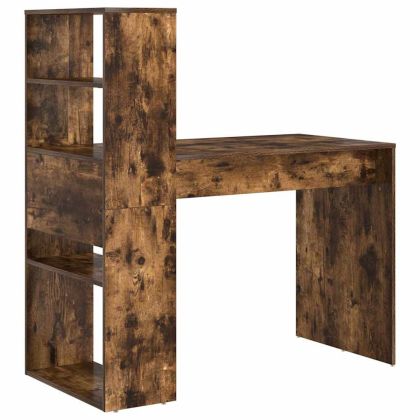 Бюро с рафт Димян дъб 113 x 54 x 120 см Инженерно дърво