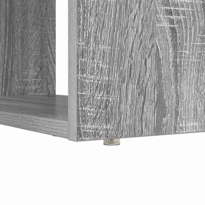 Бюро с рафт Сив Сонома 113 x 54 x 120 см Инженерно дърво