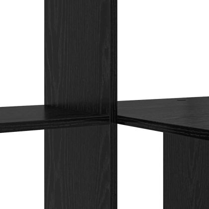 Бюро с рафт Черния дъб 131,5 x 50 x 106,5 см Инженерно дърво