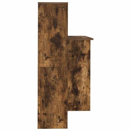 Бюро с рафт Димян дъб 131,5 x 50 x 106,5 см Инженерно дърво