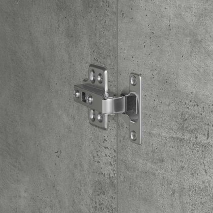 Хайтборд Бетонно сиво 35 x 39 x 168 см Инженерно дърво