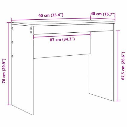 Бюро Сонома дъб 90 x 40 x 76 см