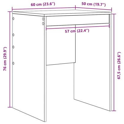 Бюро Циментено сиво 60 x 50 x 76 см