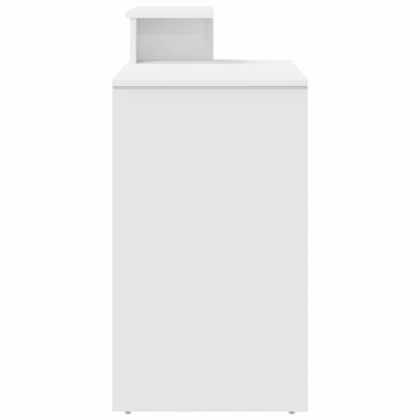 Бюро с чекмедже Бяло 120,5 x 44 x 88,5 см Инженерно дърво