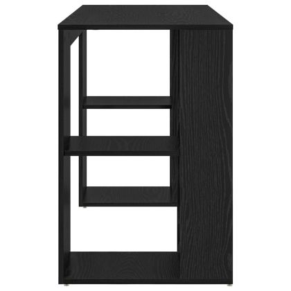 Бюро с рафт Черния дъб 130 x 50.5 x 75 см Инженерно дърво