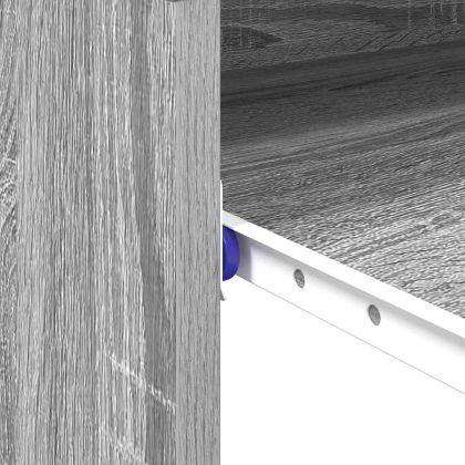 Бюро с чекмедже Сив Сонома 77.5 x 43 x 79 см Инженерно дърво