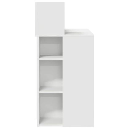 Бюро с рафт Бяло 90 x 48 x 101,5 см Инженерно дърво