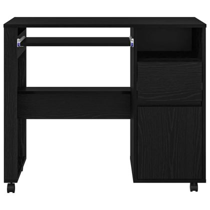 Бюро на колела Черния дъб 91 x 50 x 77 см Инженерно дърво