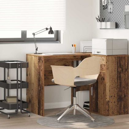 Бюро с рафт Старо дърво 102 x 50 x 75 см Инженерно дърво